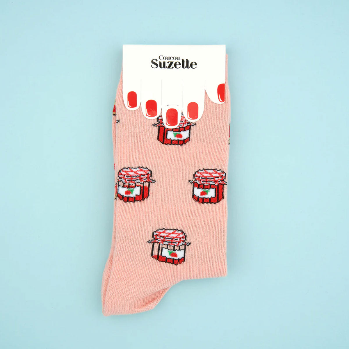 CHAUSSETTES MANCHETTE À VOLANTS TARTE CERISE – Taille 12-24 Mois, Vintage, Neuves Avec étiquettes
