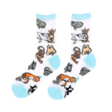 Transparent Socks - Meow | Fleux | 4