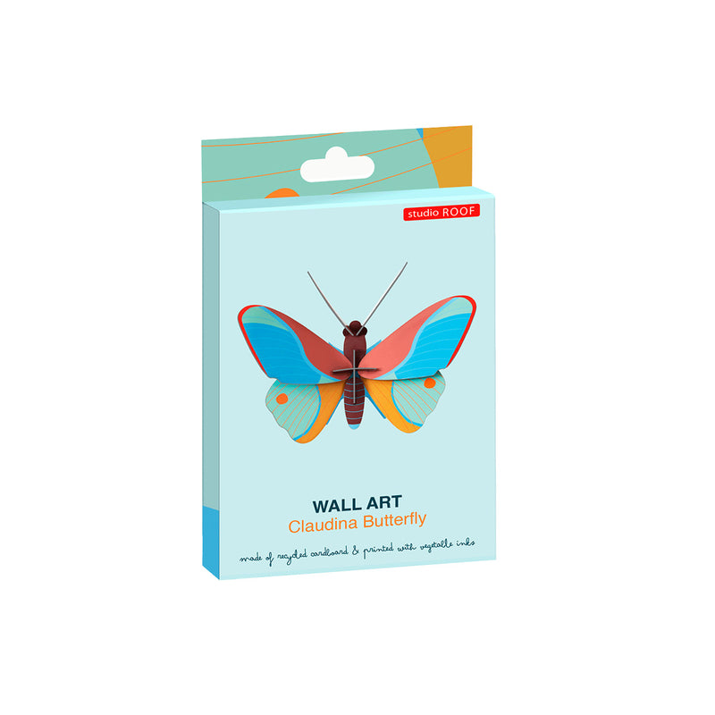 Claudina Butterfly wall decoration made from recycled cardboard