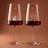 Coffret 2 Verres à vin topographic Mont Blanc & Everest | Fleux | 7