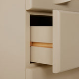 Commode 6 Tiroirs - 45 x 40.5 x 97.5 cm - Crème