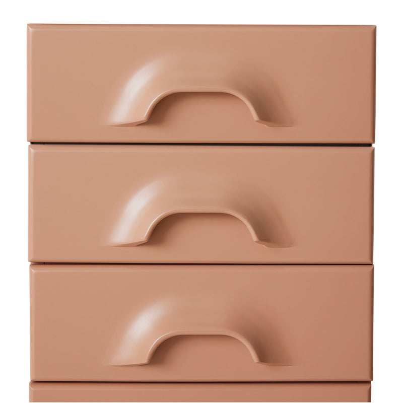 7 Drawer Chest of Drawers - 45 x 40.5 x 113 cm - Blush