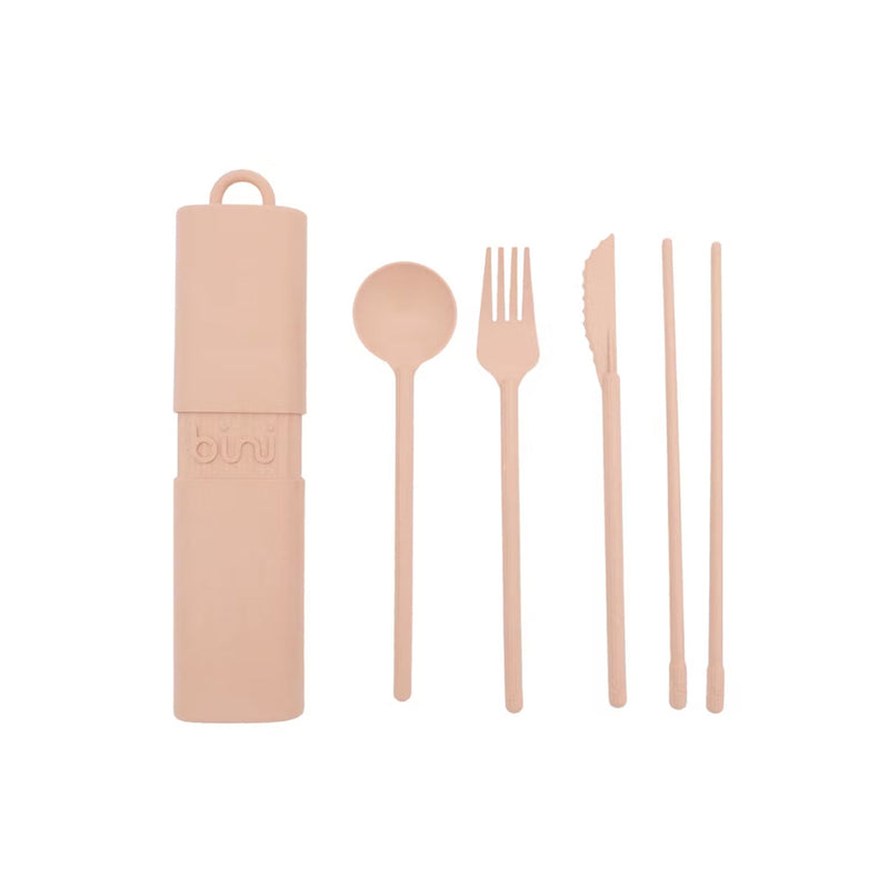 Kit de couverts réutilisables et nomades en matière biosourcée