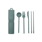 Kit de couverts réutilisables et nomades en matière biosourcée | Fleux | 37