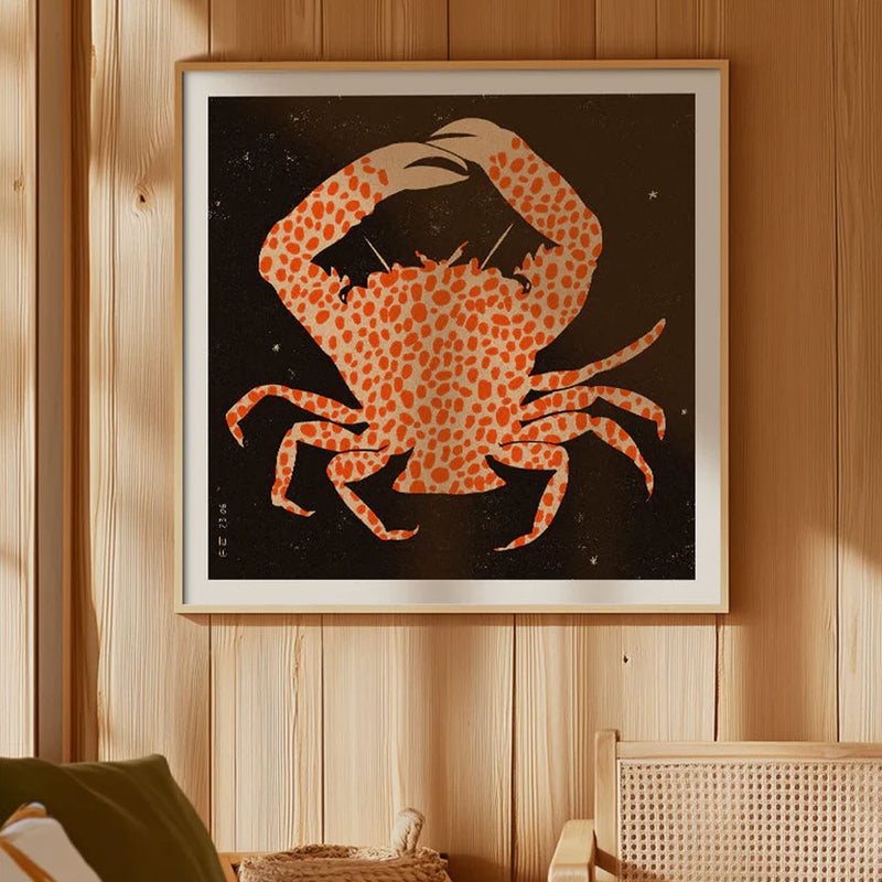 Affiche Spotted Calico Crab - 50 x 50 cm
