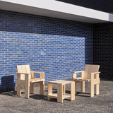 Chaise Dining Crate - Pinewood - 64 x 81 x 57,5 cm | Fleux | 5