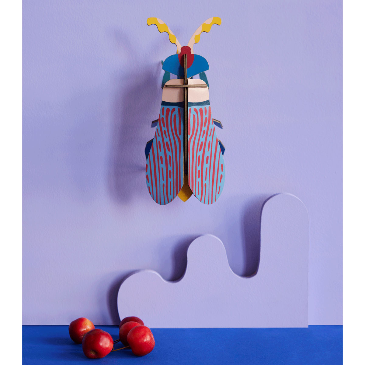 Déco Murale Insecte Métal 3D - Sculpture Colorée Pour Jardin, Salon, Balcon