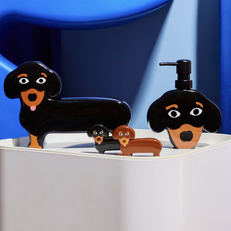 Salière Et Poivrière Céramique Motif Terrier – Design Chien Adorable Avec Aimant, Idéal Décoration Table