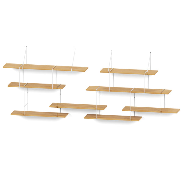 Link Shelves Duo System Oak / White