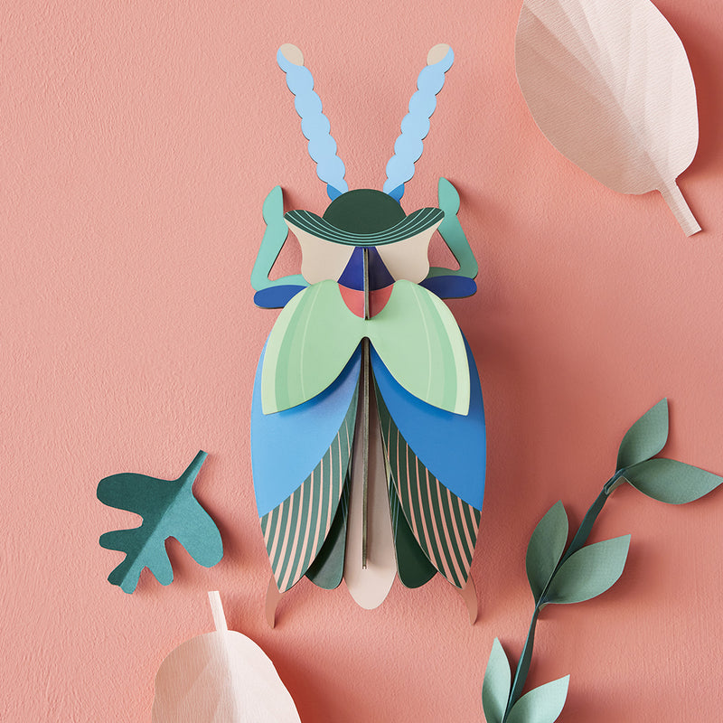 Emerald Beetle Wall Decor