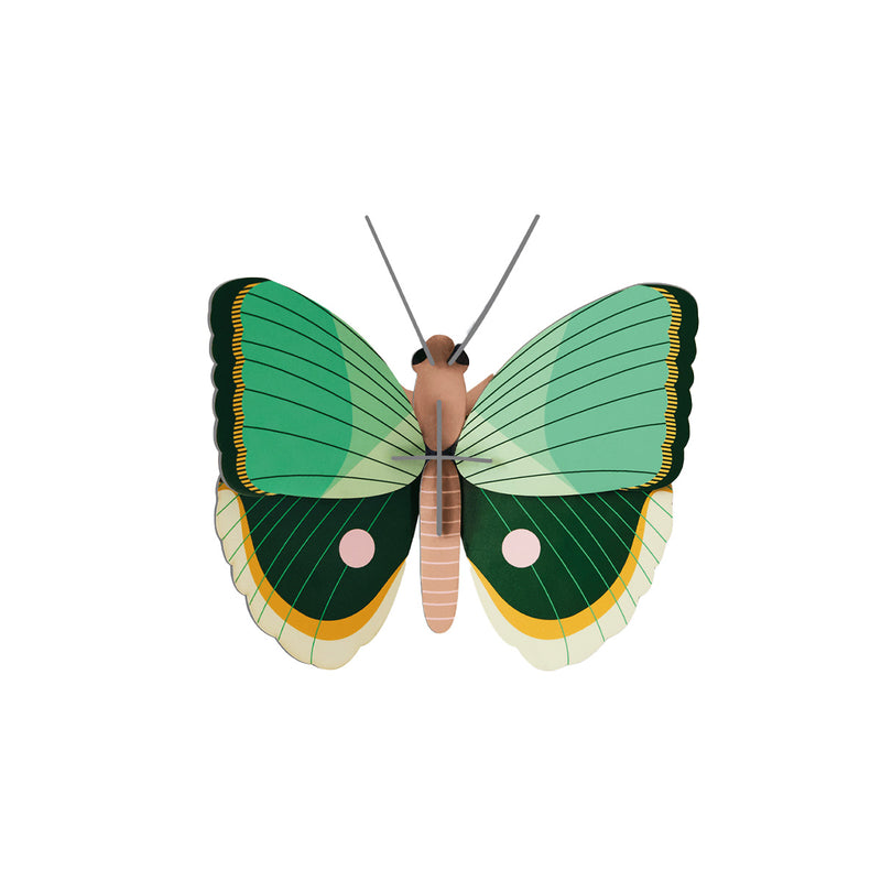 Fern Striped Butterfly Wall Decor Made From Recycled Cardboard