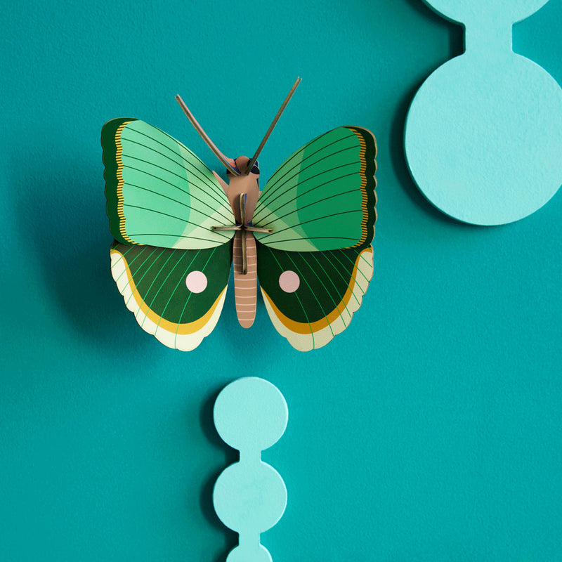 Fern Striped Butterfly Wall Decor Made From Recycled Cardboard