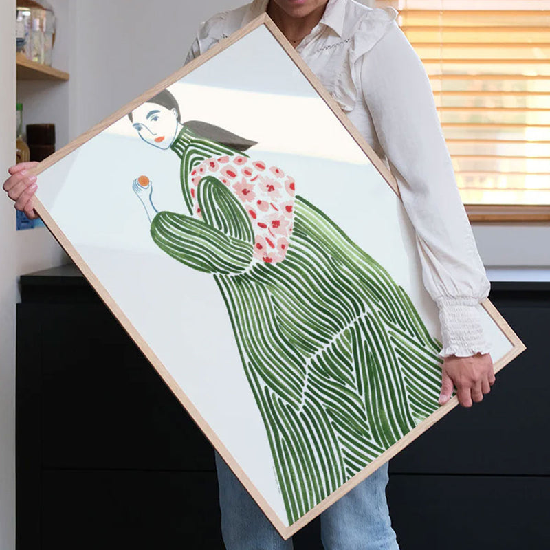 The Green Coat Pear Poster