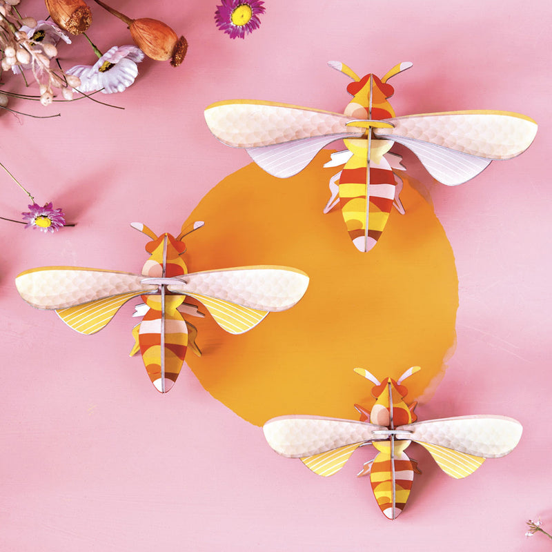 Honey Bees Wall Decor - Set of 3