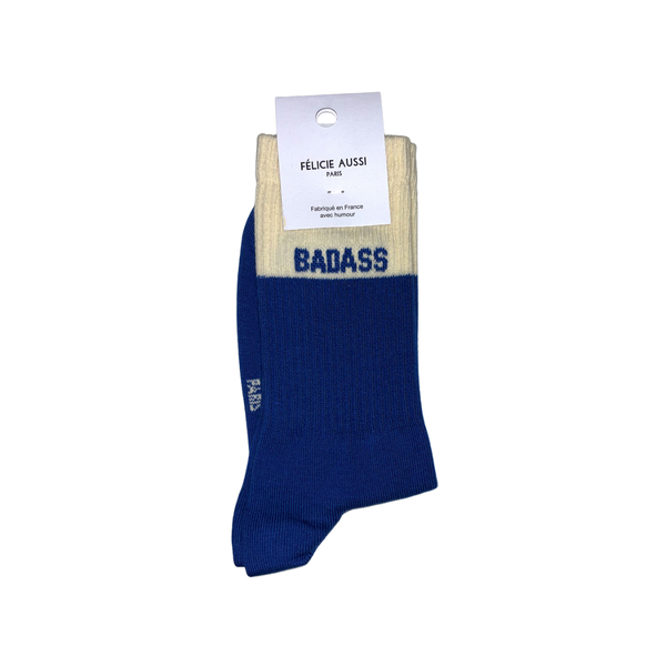 Chaussettes Badass Bicolore - 36/40 - Bleu