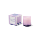 Bougie Stacked Lavender and Dark Purple - Violet Vanilla | Fleux | 13