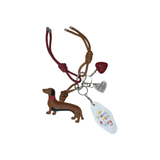 Porte-clés et bijou de sac - Chien et Cœurs | Fleux | 2