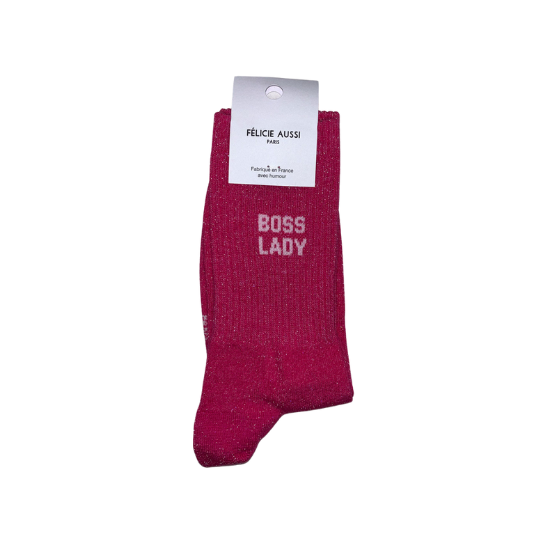 Chaussettes Boss Lady - 36/40 - Rose Paillettes