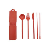 Kit de couverts réutilisables et nomades en matière biosourcée | Fleux | 34