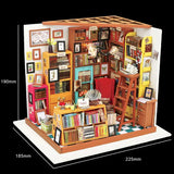 Kit DIY Maison Miniature Sam'S Study | Fleux | 9