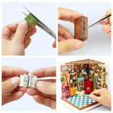 Kit DIY Maison Miniature Sam'S Study | Fleux | 12