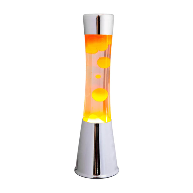 Lampe à lave - Orange / Argent