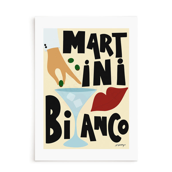 Affiche A3 Martini Bianco
