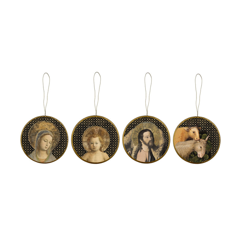 Set Of 4 La Crêche Medallions