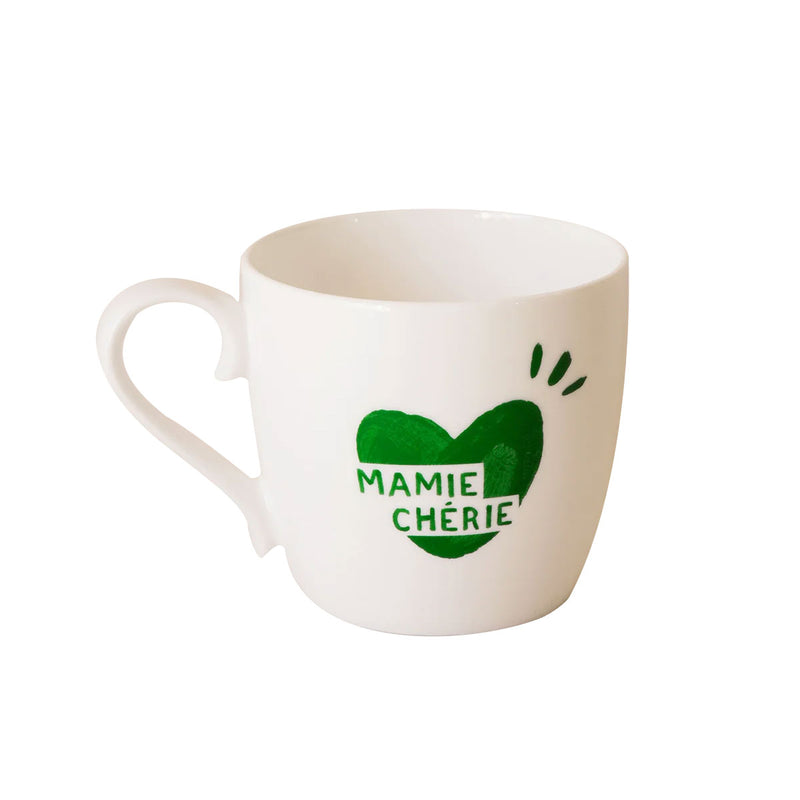 Mug Coeur Mamie Chérie - Vert Sapin