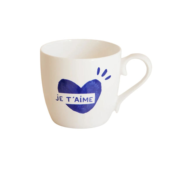 Mug Coeur Je t'aime - Bleu