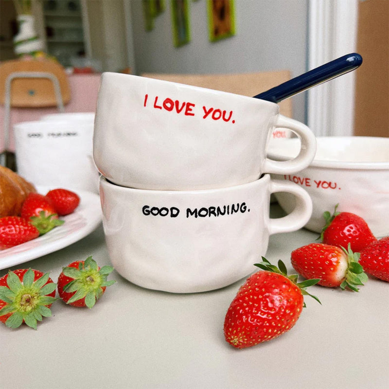 mug cappuccino good morning