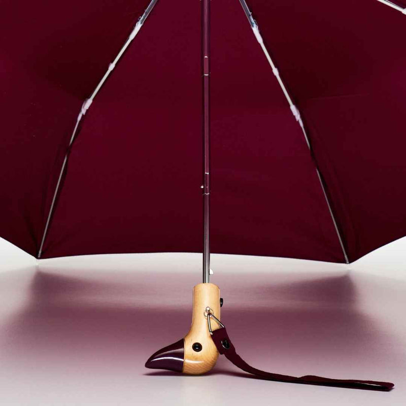 Parapluie à manche Tête de Canard - Cerise