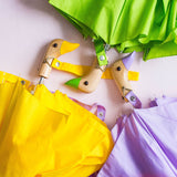 Parapluie à manche Tête de Canard - Jaune | Fleux | 11