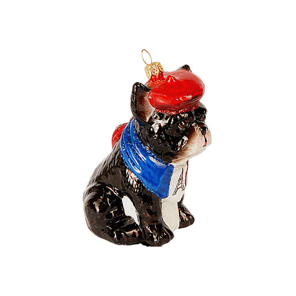 Décoration en Verre Bulldog Français