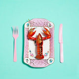 Ornement en verre Homard Rouge | Fleux | 6