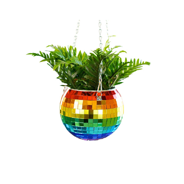 Funky Disco Planter : un pot de fleurs original en boule à facettes idéal à  offrir à vos amis