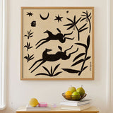 Poster Enik? Eged - Papercut Horses - 50 x 50 cm | Fleux | 5