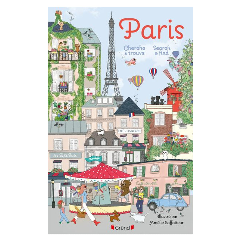 Livre éducatif Paris le Cherche et Trouve - Version Bilingue