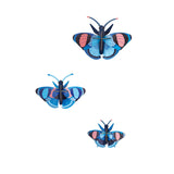 Peacock Butterflies Wall Decor - Set of 3 | Fleux | 3