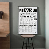 Affiche Le manifeste de la pétanque - 50 x 70 cm | Fleux | 5