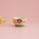 Bol en Céramique à Fleurs - Sable Doux | Fleux | 7