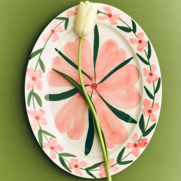 Plateau de service ovale La Pittura - 36.5 cm