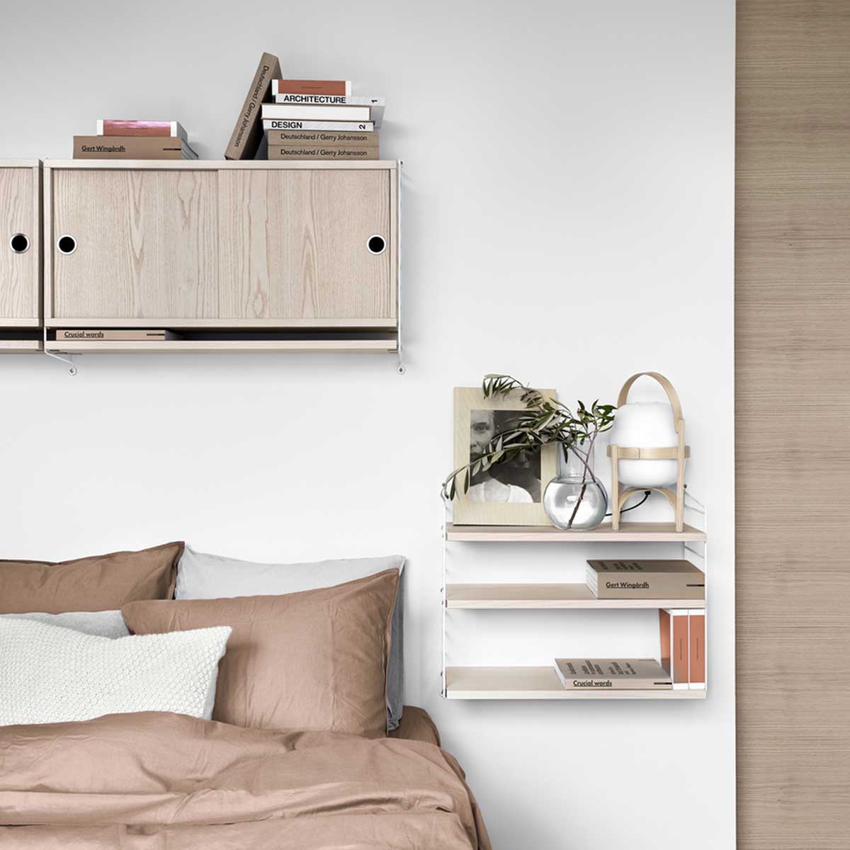 string pocket shelf - white - string furniture | flowers – Fleux