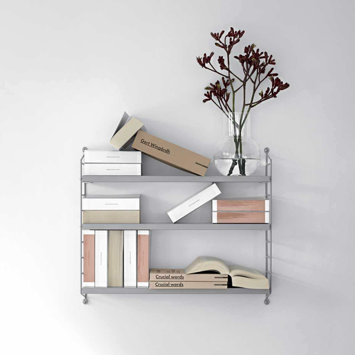 string pocket shelf - gray - string furniture | flowers – Fleux