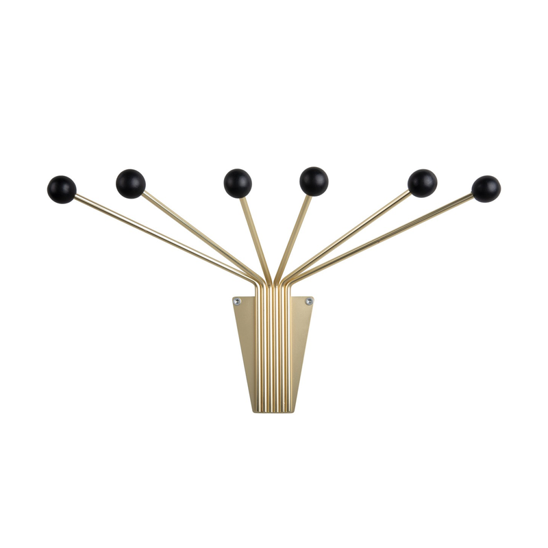 Porte Chapeau Neptune Or à Billes Noires