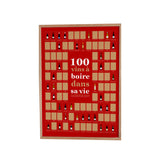 Poster à gratter 100 Vins à Boire dans sa Vie - 50 cm x 70 cm | Fleux | 2