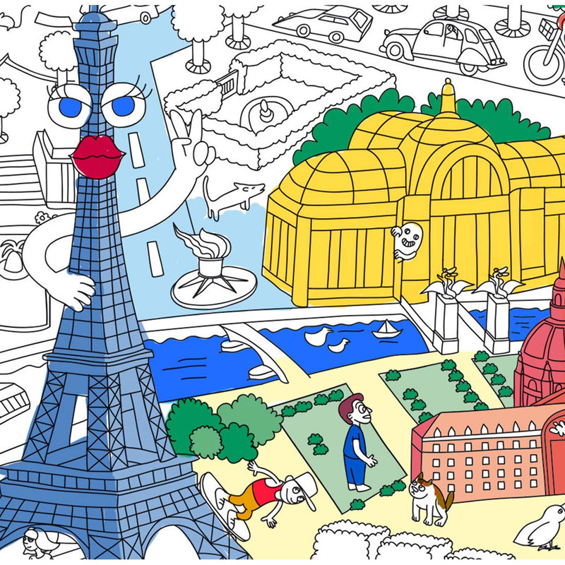 Poster Géant à Colorier Tour Eiffel - OMY