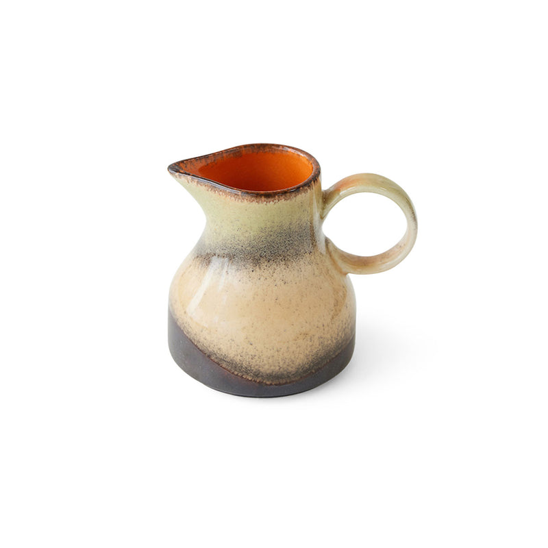 8 am 70'S Ceramic Milk Jug - 9.3 x 7.5 x 8 cm