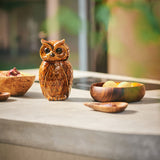 Roasted Ceramic Owl Pot - 16.5 x 16.2 x 8.5 cm  | Fleux | 9