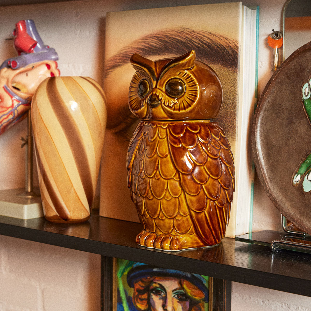 Pot Chouette en Céramique Roasted - HK Living | Fleux